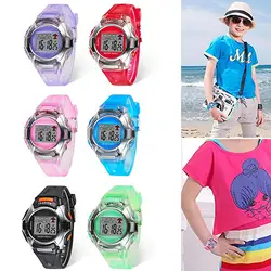 Модная детская одежда унисекс многофункциональный Водонепроницаемый электронные наручные часы