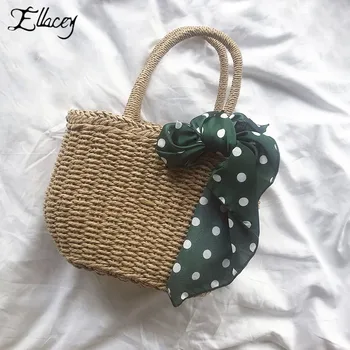 

Women Beach Bag String Large Ladies Handbags Handmade Straw Bag For Women Bohemian Shoulder Strap Travel Tote Bags