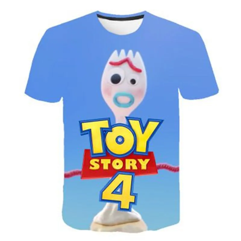 Стиль Харадзюку с изображением героев мультфильма «История игрушек», 4 3D печатных детская футболка модные короткий рукав забавные детские футболки для маленьких мальчиков и девочек Костюмы - Цвет: TS3910
