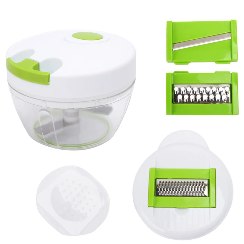 

Manual Food Processor Shredder Vegetable Meat Chopper Slicer Mincer Grinder Tool