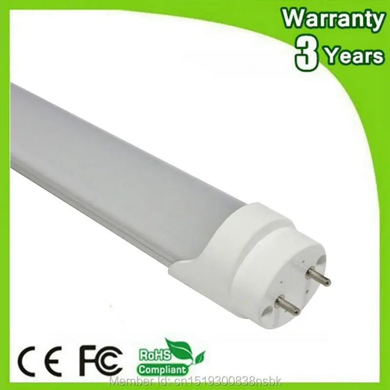 10PCS 85 265V 50000H Lifespan 4ft 1.2m 1200mm 20W LED Tube T8 LED Light