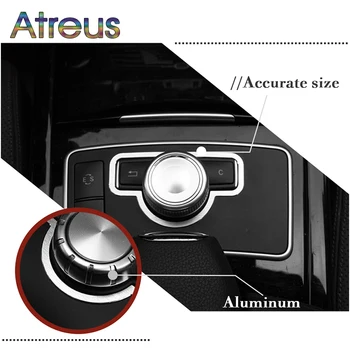 

Atreus 1pcs Car multimedia box Cover Trim Console Decoration Interior For Mercedes Benz C/E Class W212 W204 Accessories