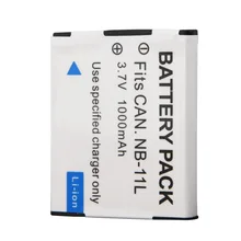 1Pcs 1000mAh NB-11L NB 11L NB11L Camera Battery For Canon A2600 A3500 A4000IS IXUS 125 132 140 240 245 265 155 HS