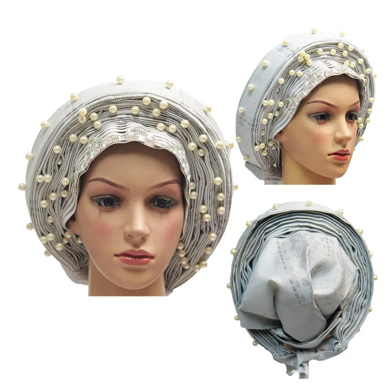 17 цветов Нигерия Авто gele Африканский головной убор aso oke тюрбан нигерийский