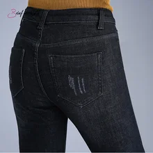 Brief Relate Fahion Black Fluff Denim Jeans Skinny Fit Warm Design Full-length Denim Pants Mid-waist Casual Stretch Jeans Brief Relate Fahion Black Fluff Denim Jeans Skinny Fit Warm Design Full-length Denim Pants Mid-waist Casual Stretch Jeans
