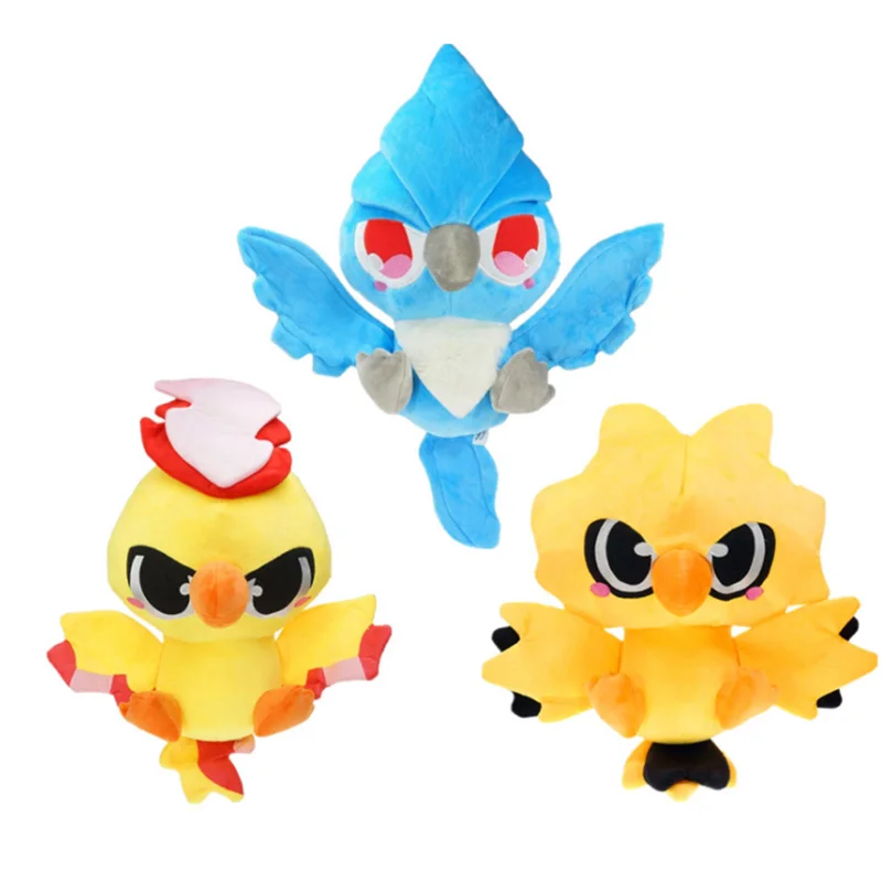 

Zapdos/Articuno/Moltres Animal Dolls 30cm Cartoon Plush Toys High Quality Soft PP Cotton Kids Birthday/Christmas Gift