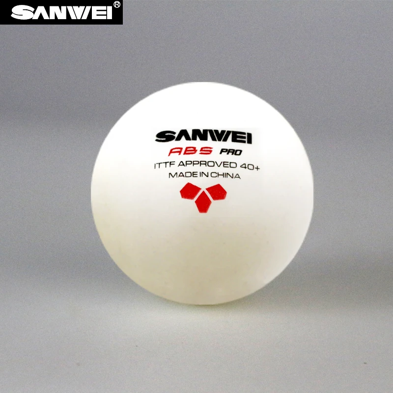 

SANWEI 3-Star ABS 40+ PRO (2018 New) Table Tennis Ball ITTF Approved New Material Plastic Poly Ping Pong Balls Wholesales
