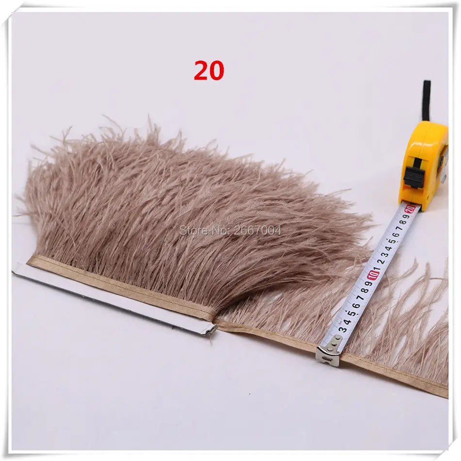 16 coffee ostrich feather fringe 5_