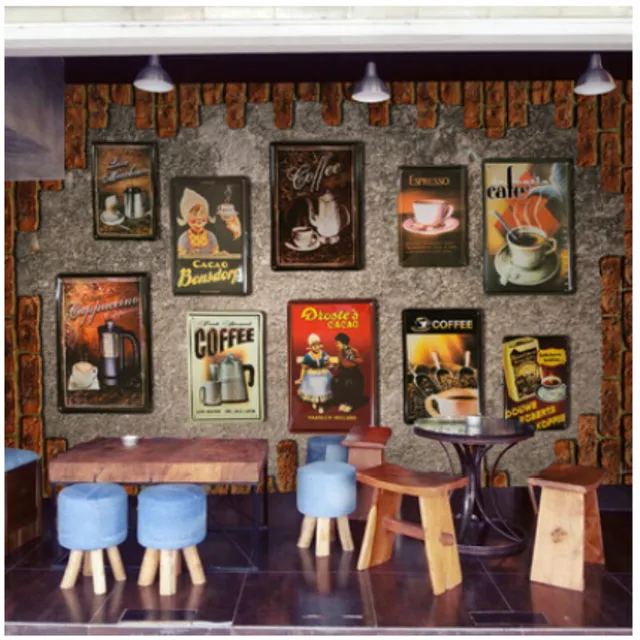 european and american vintage brick wall murals living room coffee tin cafe restaurant bar 3d wallpaper - The Living Room Cafe european and american vintage brick wall murals living room coffee tin cafe restaurant bar 3d wallpaper - The Living Room Cafe