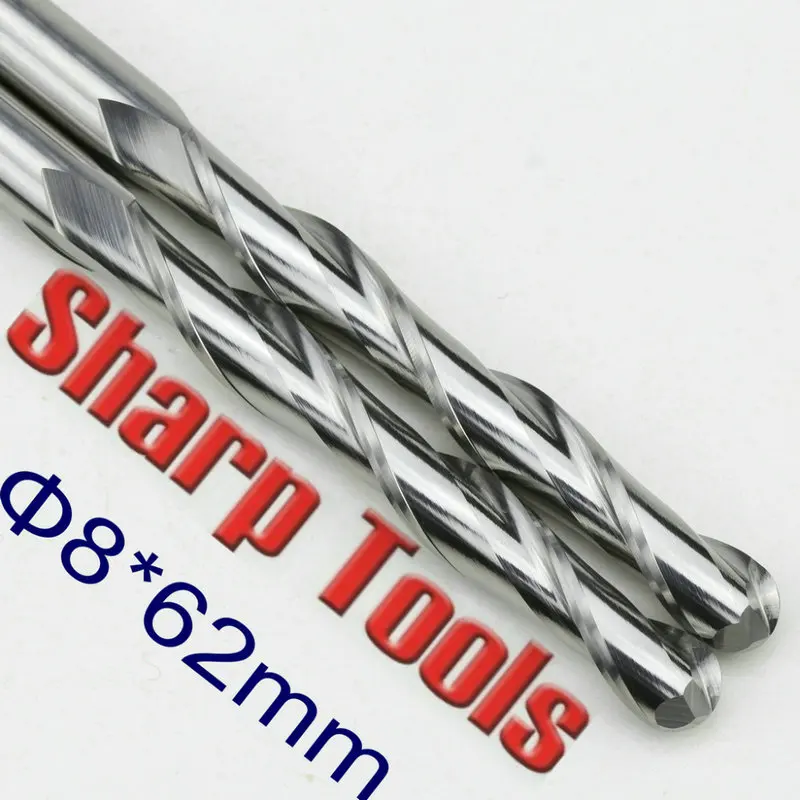 2 flute spiral router bits cnc pcb engraving bits endmill carbide milling cutter_1