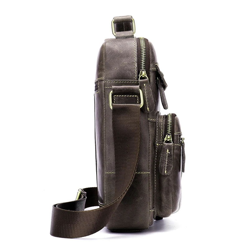 WESTAL сумка-мессенджер, мужская сумка на плечо из натуральной кожи, маленькие мужские сумки через плечо для мужчин, мужские кожаные сумки, сумки 8550