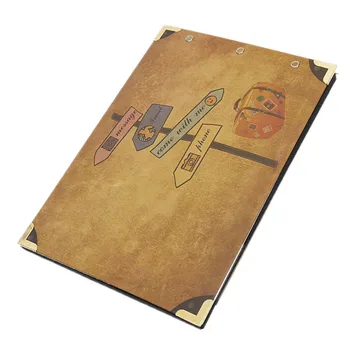 

1PC 114*140*33mm DIY Photo Album Cowhide Paper Handmade Travel Theme Photo Albums