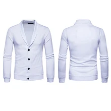 Мужской вязаный кардиган, 1 шт., куртка с длинными рукавами, повседневные топы, модный свитер