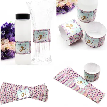 

24pcs 5*23cm Mermaid Stickers Mermaid Theme Party Decorations Kids Party Girls Party Birthday Favor Water Bottle Sticker