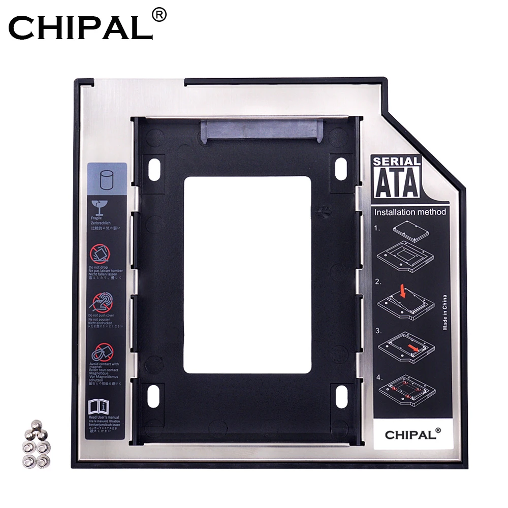 CHIPAL Универсальный интерфейс SATA 3 0 во-вторых HDD Caddy 9 5 мм для 2 &quotSSD чехол Корпус