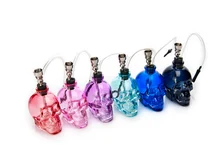 1PC New Top Brand Skull Head 6 Colors Water Pipe Smoking Tobacco Herb Mini Shisha Set Perfect Gifts for Smoker Portable Hookah