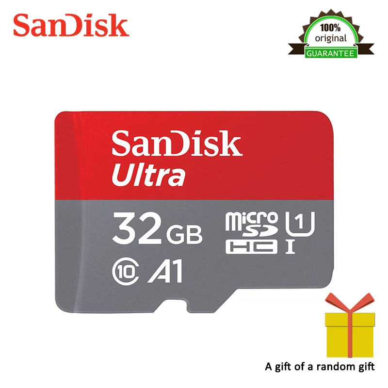 Оригинальная карта памяти Sandisk Micro SD 32 Гб класс 10 128 ГБ/64 ГБ SDXC ГБ/16 SDHC TF Поддержка