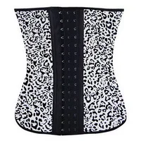 Leopard waist trainer waist training corsets serre taille korsett for women corpetes e espartilhos para festa corsetto corpetto