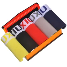 DEWVKV Valentine's Gift 2019 Sexy Men Boxer Shorts Boxer For Men Underpants Cotton Spandex Breathable Elastic Plus Size Boxers K men s soft breathable cellulose fibre spandex boxers underpants black red xxxl