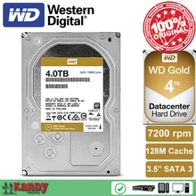 Western Digital WD Gold 4TB hdd sata 3.5 disco duro interno internal hard disk harddisk hard drive disque dur desktop hdd server