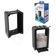 PS4 Pro многофункциональная двойная ультра-большой Ёмкость станция для хранения для PS4 Xbox One хост с 24 игровых подставка для дисков