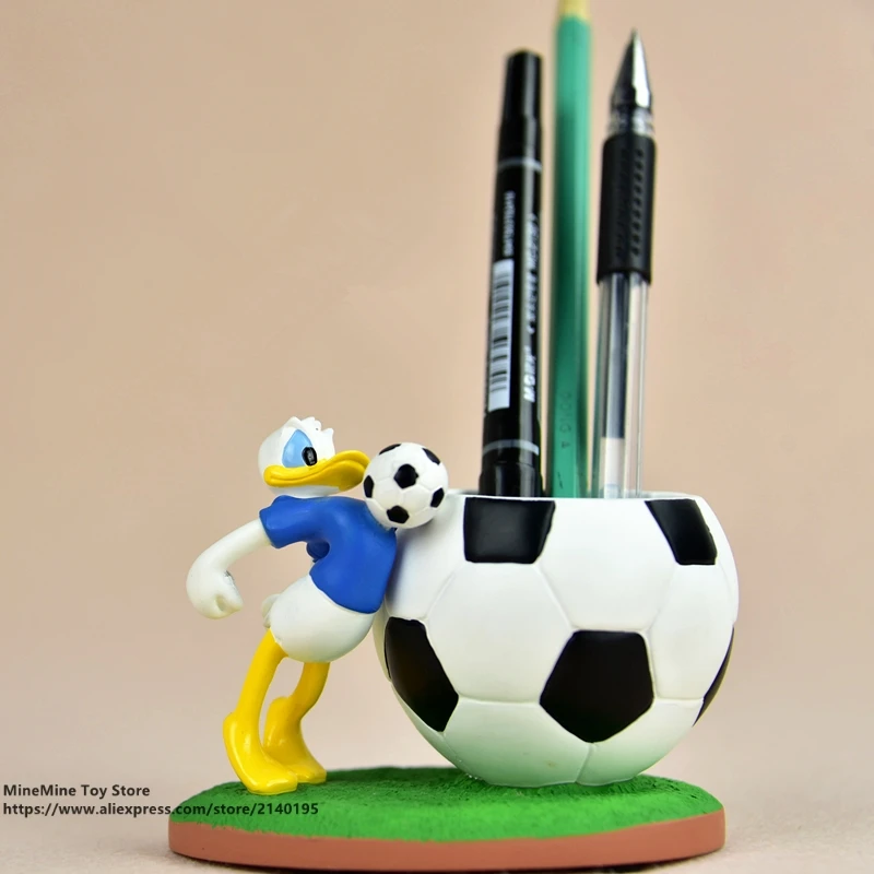 ZXZ Donald Duck brush pot 8cm Action Figure Anime Mini doll Decoration PVC Collection Figurine Toys model for children gift | Игрушки и