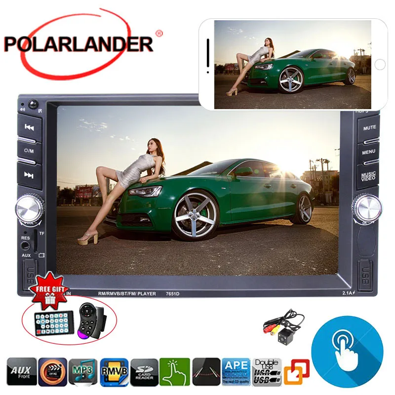 Зеркальное зеркало для телефона Android управление рулевым колесом 2Din Bluetooth MP5