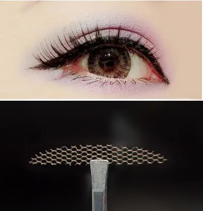 

120pcs/5 packs S Gauze mesh lace stick Stealth double-fold eyelid sticker without glue Free Shipping