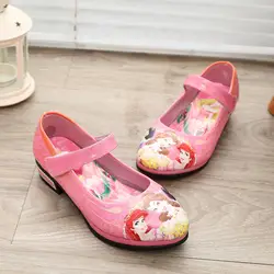 Обувь для девочек Дети Мэри Джейн маленькие девочки Свадебные детские туфли 2019 весна осень принцесса мультфильм кожаные вечерние туфли