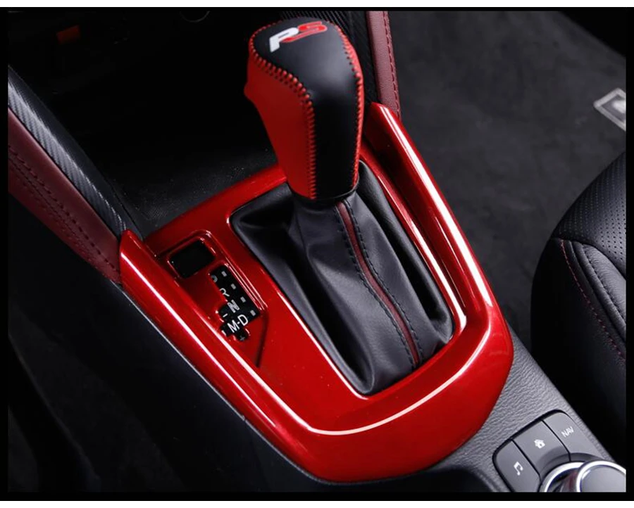Matte Interior Car Steering Wheel Button Cover Trim for Mazda CX-3 CX3 2015-2018