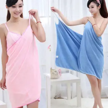 

Girls Women Lady Soft Bath Swimming Towel Dress Fast Drying Beach Spa Bath Blanket Bathrobes Wash Clothing Easy To Wear