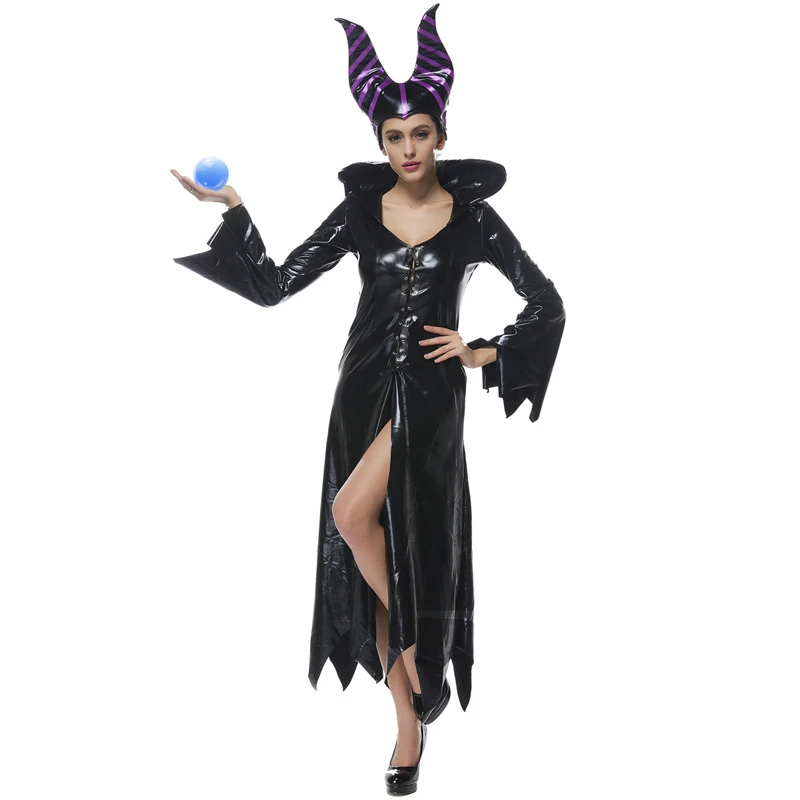 Disfraz de Halloween de bruja mágica maléfica para - AliExpress