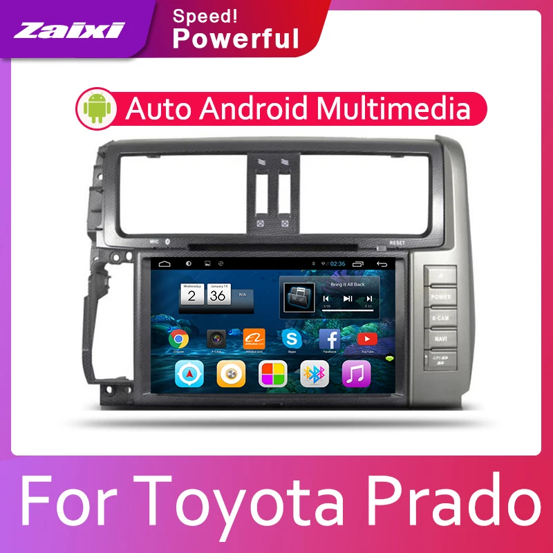 

ZaiXi 2din Car multimedia Android Autoradio Car Radio GPS player For Toyota Prado 150 2010-2013 Bluetooth WiFi Mirror link DVD