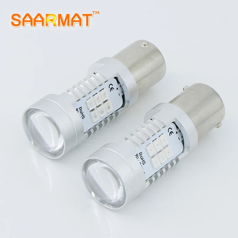 

2x led PY21W BAU15S car-styling Auto Fog Lamps High Power LED Car Daytime Running Light DRL Bulb Turn signal lamp 3000K yellow