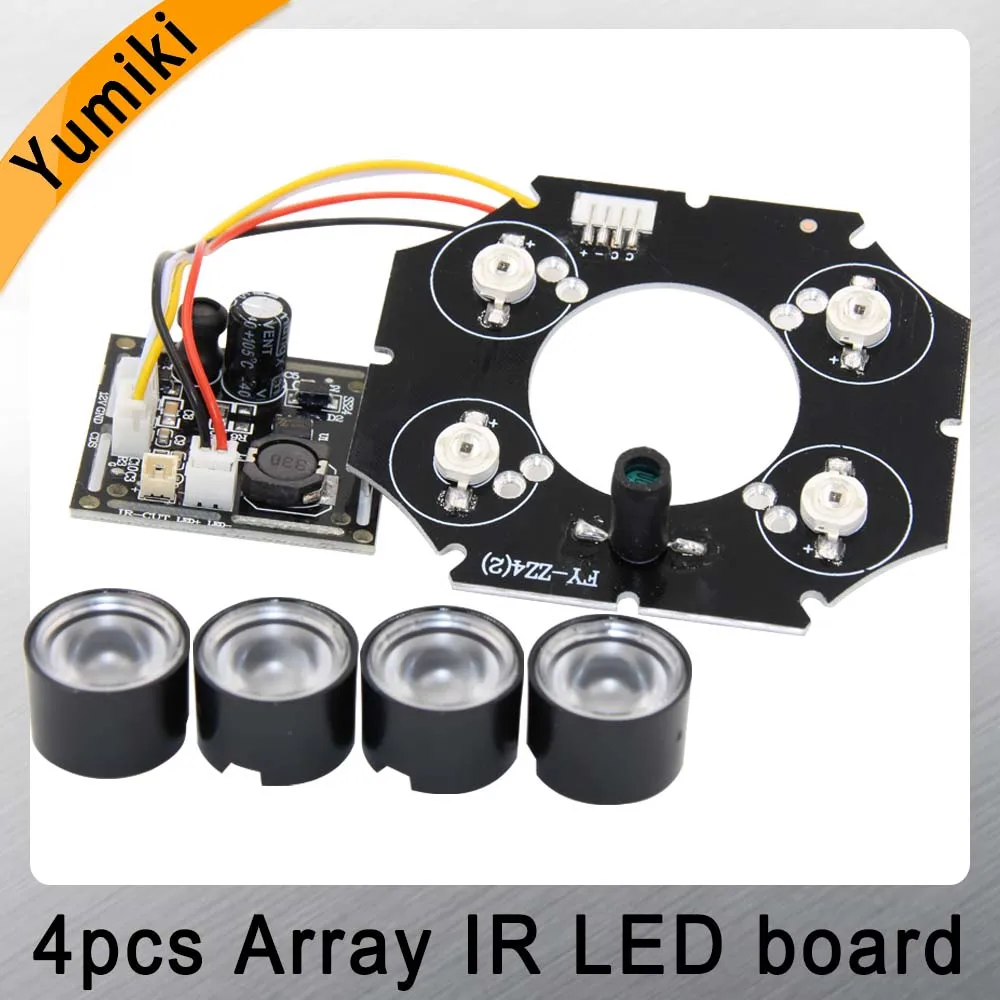 

Yumiki Spot Light Infrared 4x IR LED board for CCTV cameras night vision