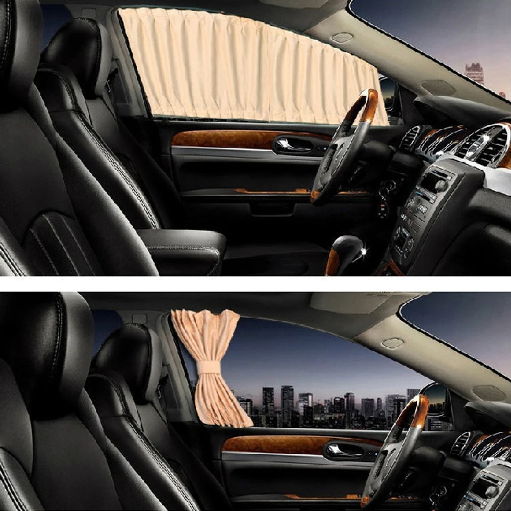 Алюминиевый сплав эластичный автомобильный боковое окно солнцезащитный козырек занавеска s Авто оконные занавески солнцезащитный козырек жалюзи покрытие автомобиля-Стайлинг