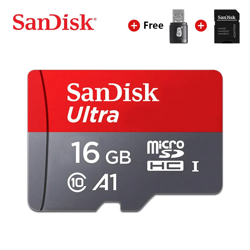 Sandisk Ultra Micro SD 128 ГБ 32 ГБ 64 Гб 256 Гб 16 Гб 400 Гб Micro SD карта SD/TF флэш-карта памяти 32 64 128 Гб microSD для телефона - Емкость: 16GB