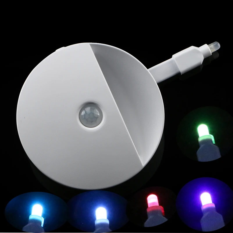 Colorful Toilet Night Light Human Motion Activated LED Nightlight