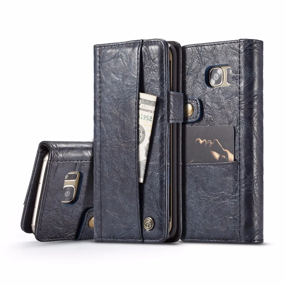 

For Samsung Galaxy S7 edge Luxury Multifunctional Card Pocket Wallet Flip Leather Case Cover Pouch Phone Bag Shells Fundas Capa