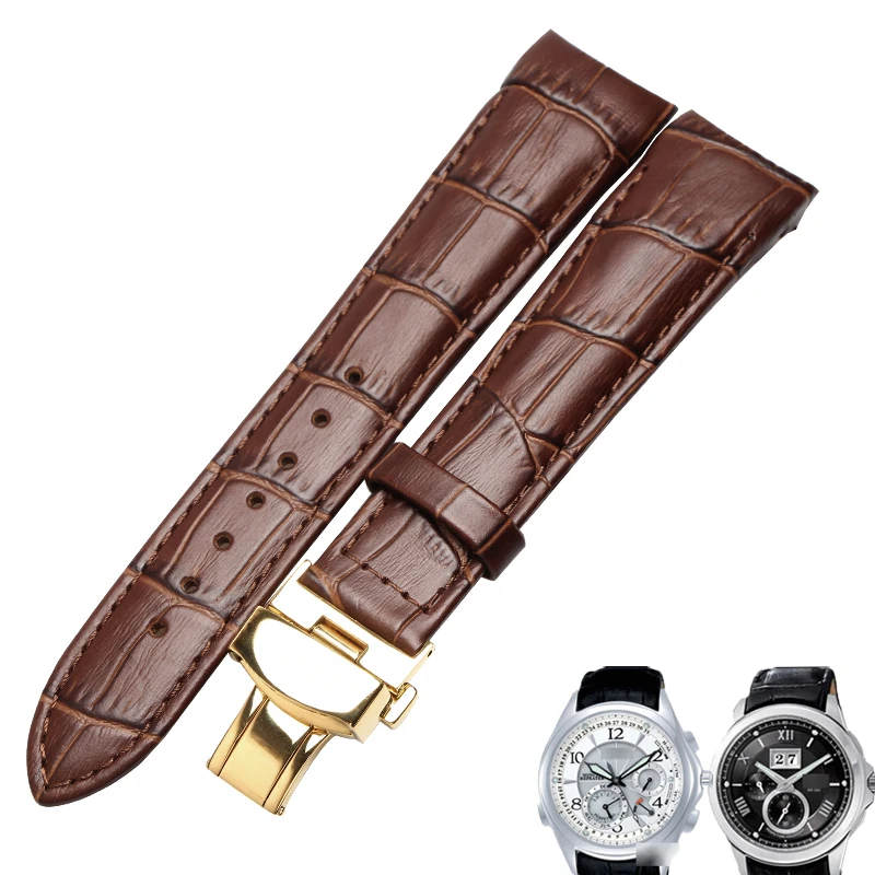Ремешок WENTULA Citizen для часов BL9002 BL9007 BL9000 из телячьей кожи ремешок натуральной