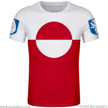 

GREENLAND t shirt diy free custom made name number grl t-shirt nation flag gl country danish respirant print photo logo clothing