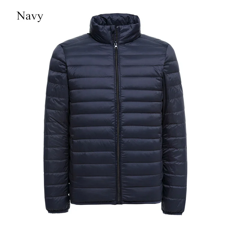 down jackets Men's Lightweight Water-Resistant Packable Puffer Jacket 2021 New Arrivals Autumn Winter Male Fashion Stand Collar Down Coats rab down jacket