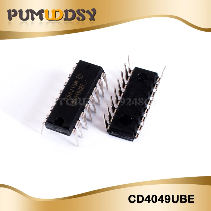 10 шт. CD4049UBE CD4049 4049 DIP-16 CMOS шестигранный буферный преобразователь логические микросхемы