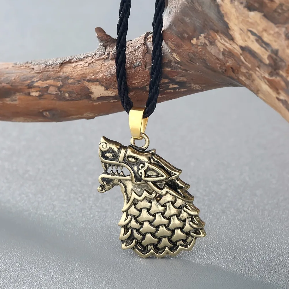 Kinitial винтажное мужское ожерелье Freki Wolf Of Odin Viking скандинавские ювелирные изделия