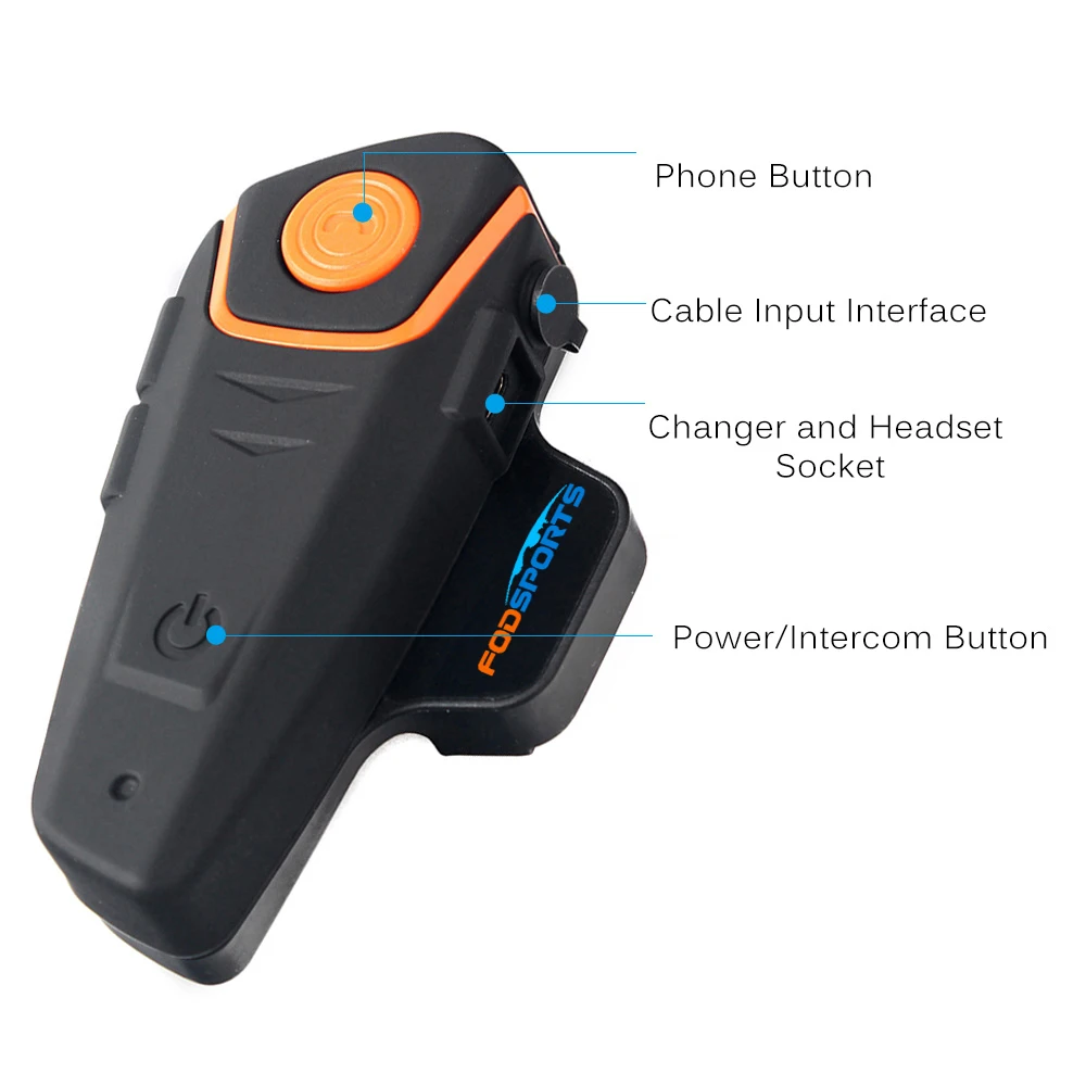 1 pc Fodsports BT-S2 kask motocyklowy z bluetooth domofon Moto zestaw słuchawkowy 1000m wodoodporna IPX6 motocykl bt interphone radio FM 1 pc Fodsports BT-S2 kask motocyklowy z bluetooth domofon Moto zestaw słuchawkowy 1000m wodoodporna IPX6 motocykl bt interphone radio FM