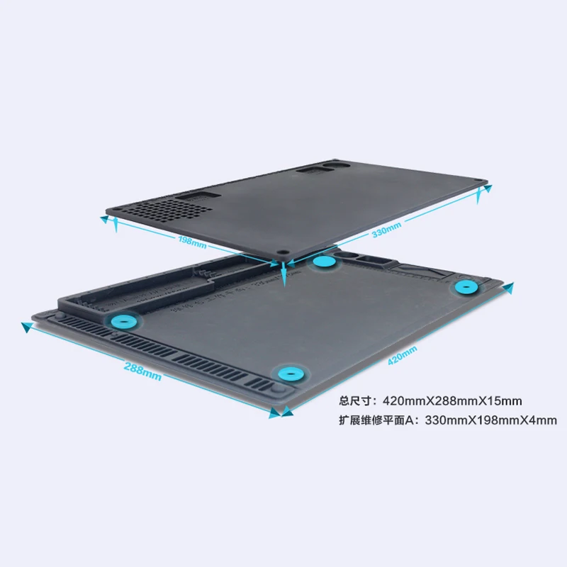 Anti-static Electronic Maintenance Platform Table Pad ESD Heat Insulation Silicone Mat For Phone BGA Soldering Repair Tools