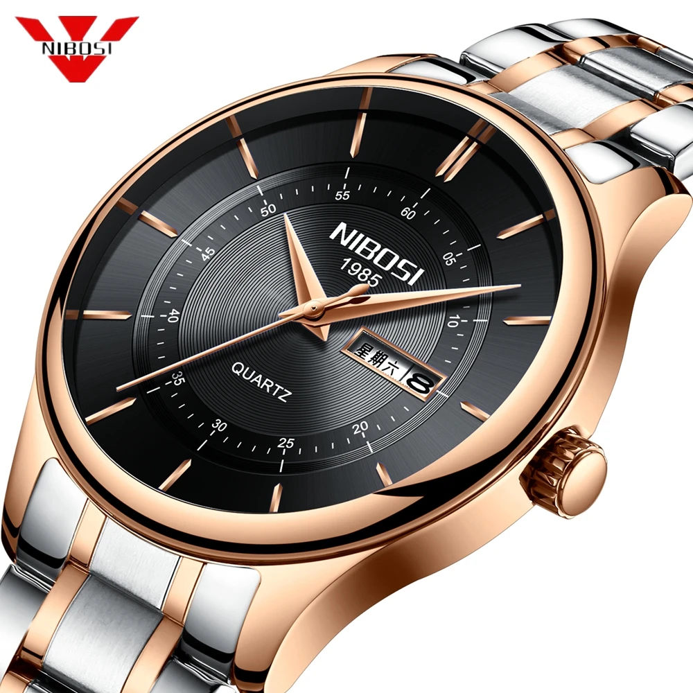 

NIBOSI 2019 Watch Men Top Brand Luxury Military Army Sports Casual Waterproof Mens Watches Quartz Stainless Steel Wristwatch