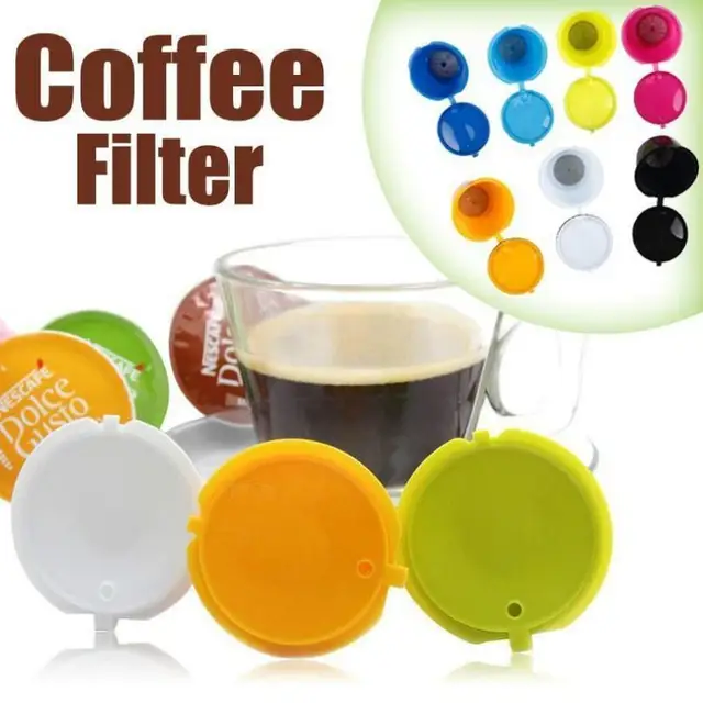 Special Price Reusable Coffee Capsule Cup Hom Garden Capsules Cup Filter for Nescafe Refillable Silicone Rubber Reusable Filters
