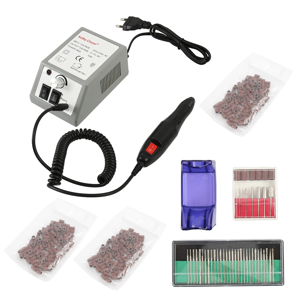 

Nail Drill Bits Set 100-240V Electric Professional Machine 20000RPM Art File Ceramic Bits Sanding Nail Supplies Drill Manicure