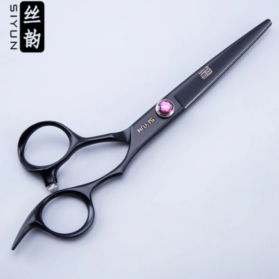 

SiYun brand of Black teflon coated,6.0inch size high quality professional hair scissors